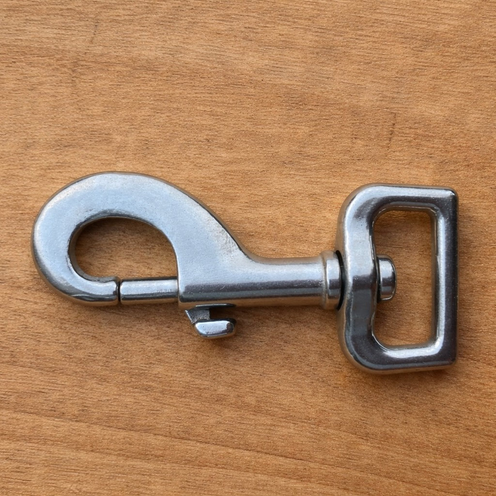 Stainless Steel Snap Clip – 80mm Long, 25mm Eye