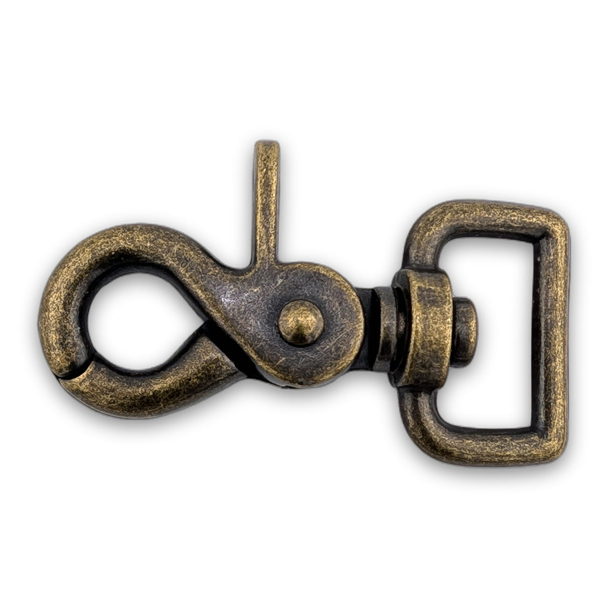 Antique brass square eye trigger snap 20mm