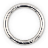 Polished stainless steel O-rings in a range of sizes