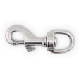 Stainless steel swivel bolt snap - circle eye detail