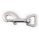 Stainless steel swivel bolt snap - 20mm Heavy with angled square eye