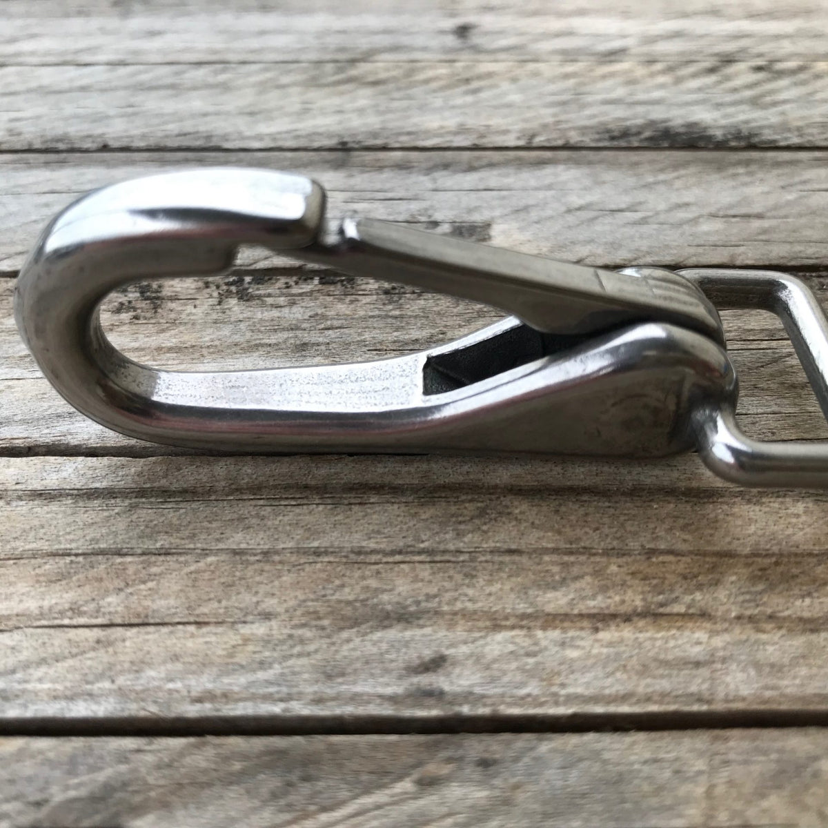Stainless Steel Snap Clip – 65mm Long, 16mm Fixed Square Eye - TCD Supplies