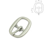 Heavy Halter Buckle - SS 20mm