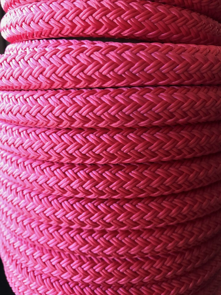 Pink Think Rope 14mm Pink Polyester Rope – Heavy-Duty Double Braid - TCD Supplies