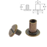 Antique Brass Chicago – double-sided