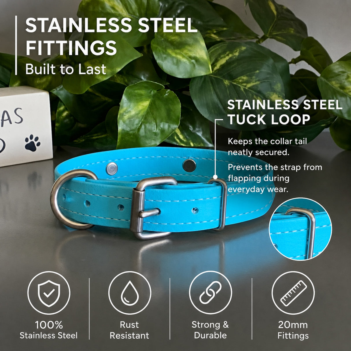 Stainless Steel Tuck/Collar Loop