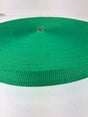 Polypropylene Webbing - 25mm Green, 1 meter