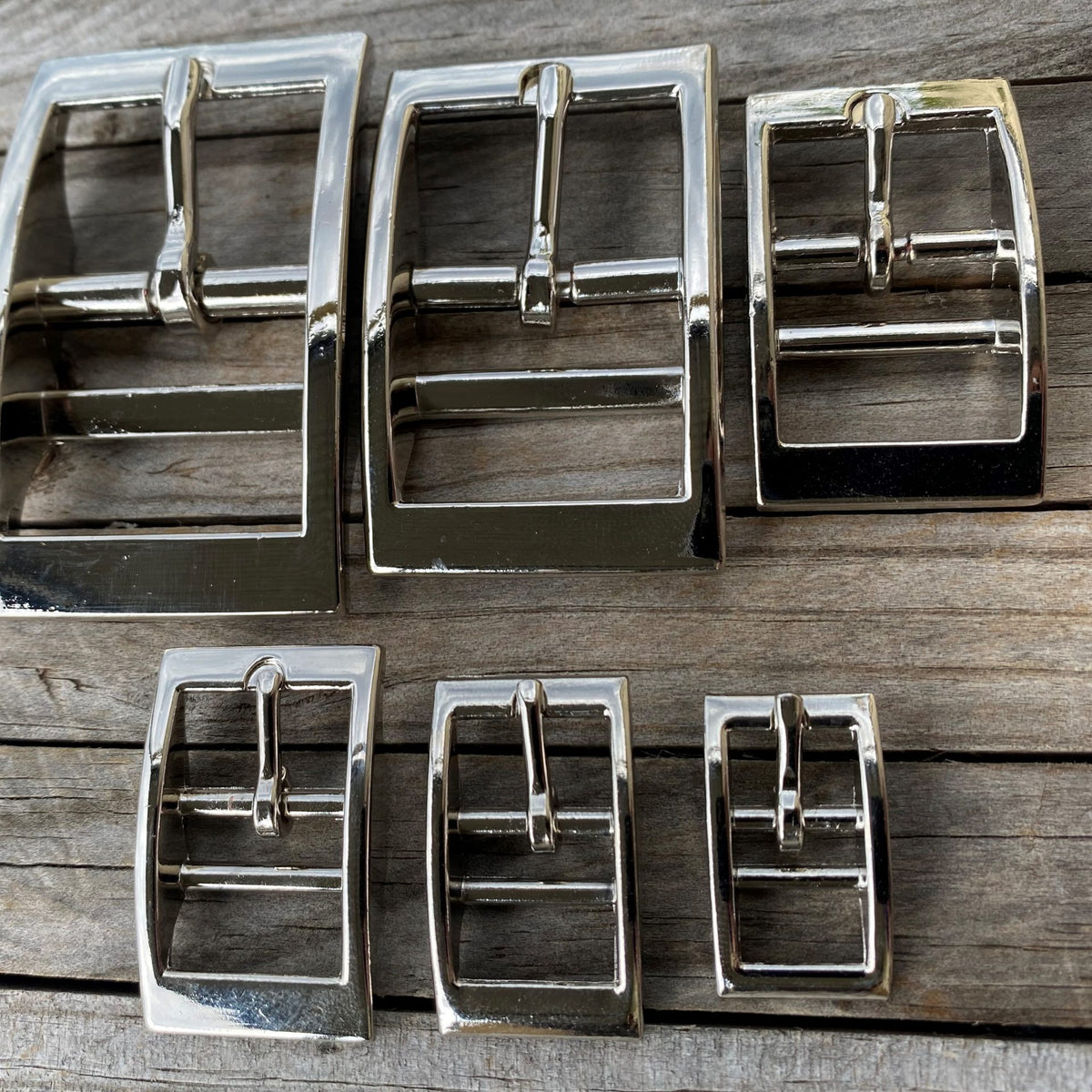 Bar Buckle Rivet Nickel-Plated Double Bar Buckle – Multiple Sizes - TCD Supplies