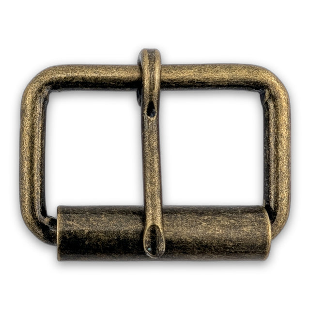 Antique brass roller buckle