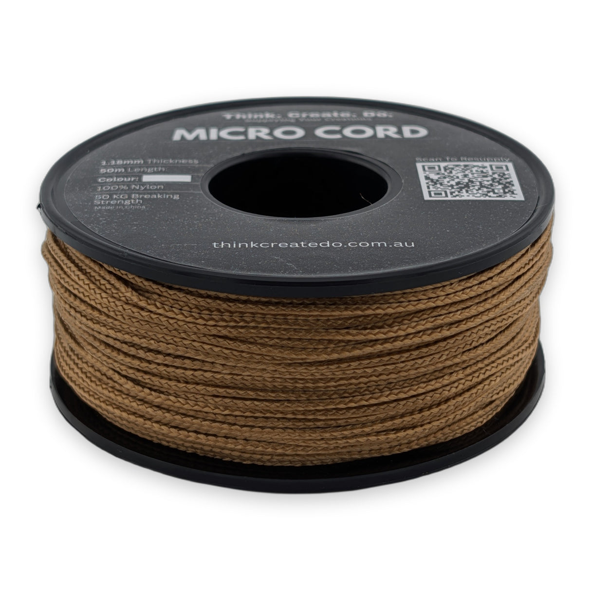 Copper Micro Cord 1.18mm nylon — 50m spool