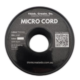 Micro Cord 1.18mm spool label — specifications