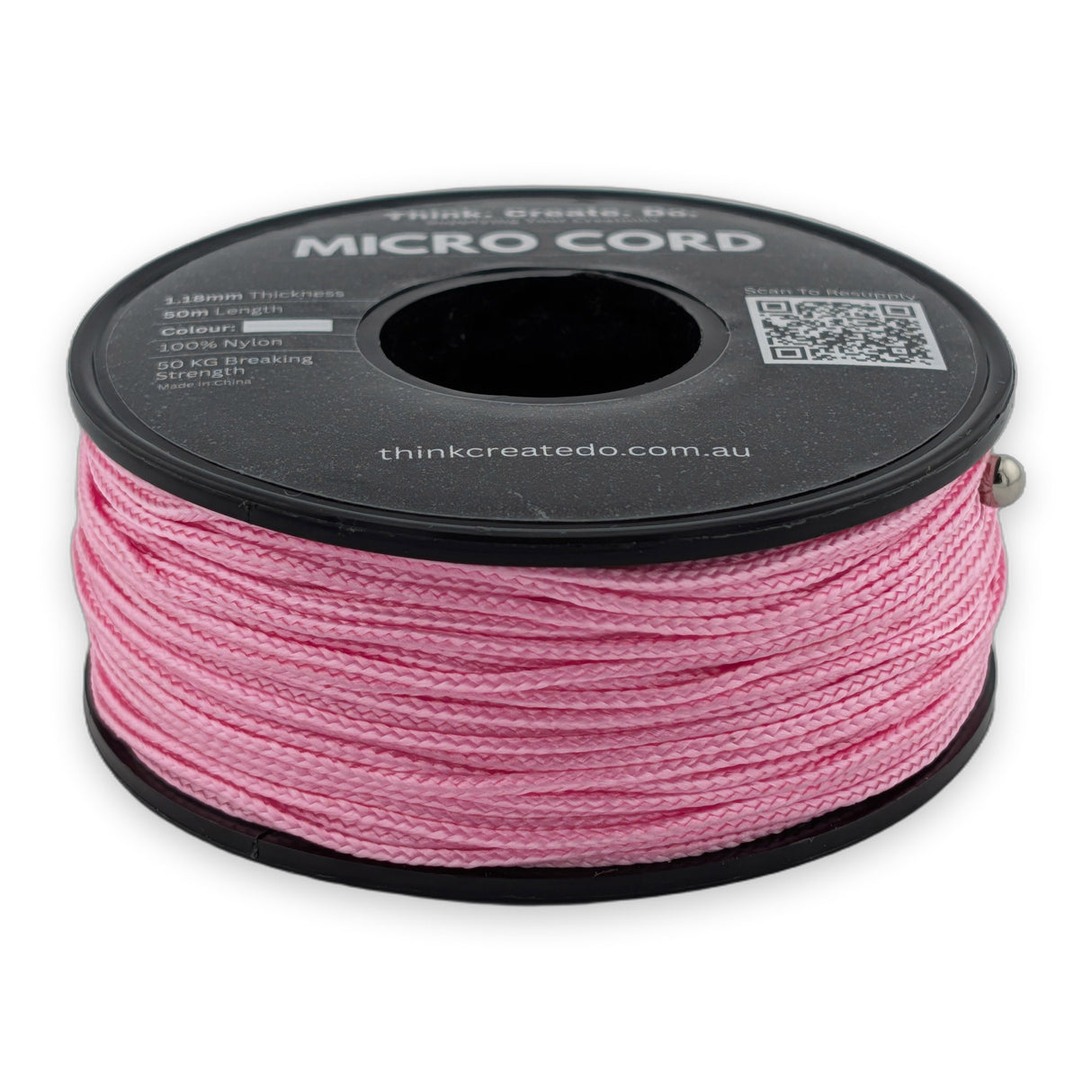 Light Pink Micro Cord 1.18mm nylon — 50m spool