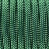 Close-up of the woven sheath on Dark Green Paracord 550, showing 4mm braid