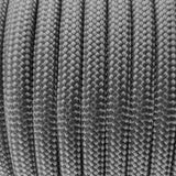 Close-up of the woven sheath on Dark Grey Paracord 550, showing 4mm braid