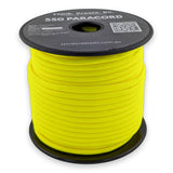 Fluro Yellow Paracord 550 — 4mm Type III nylon spool, 7-strand core