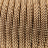 Close-up of the woven sheath on Gold Paracord 550, showing 4mm braid