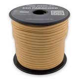 Gold Paracord 550 — 4mm Type III nylon spool, 7-strand core
