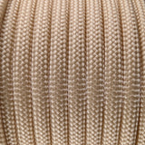 Close-up of the woven sheath on Light Caramel Paracord 550, showing 4mm braid