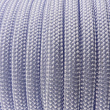 Close-up of the woven sheath on Light Lavender Paracord 550, showing 4mm braid