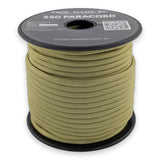 Light Olive Paracord 550 — 4mm Type III nylon spool, 7-strand core