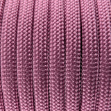 Close-up of the woven sheath on Magenta Paracord 550, showing 4mm braid