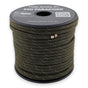 Reflective Olive Paracord 550 — 4mm Type III nylon spool, 7-strand core