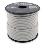 Silver Grey Paracord 550 — 4mm Type III nylon spool, 7-strand core