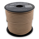 Tan Paracord 550 — 4mm Type III nylon spool, 7-strand core