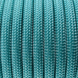 Close-up of the woven sheath on Turquoise Paracord 550, showing 4mm braid
