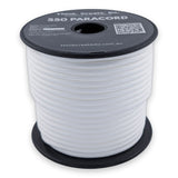 White Paracord 550 — 4mm Type III nylon spool, 7-strand core