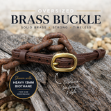 Solid Brass Halter Buckle - 13mm, Heavy Duty