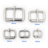 Stainless steel roller buckles - all sizes in proportion